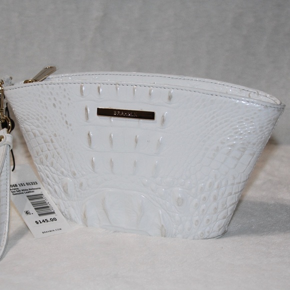 Brahmin Handbags - NWT Brahmin Ariana Wristlet Sea Salt White Melbourne